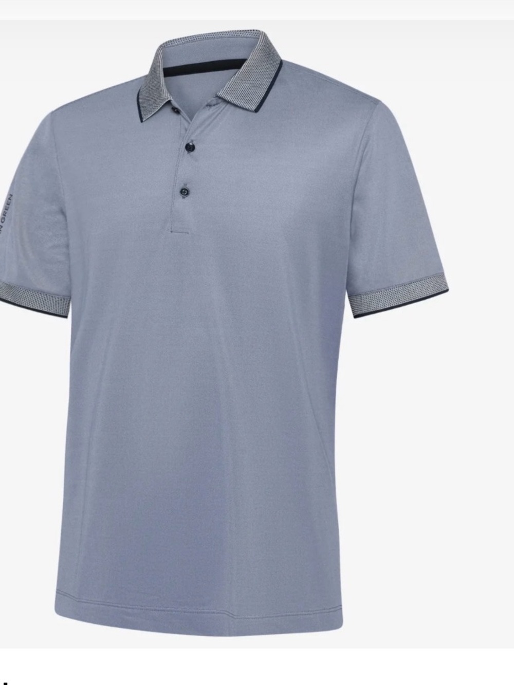 Galvin Green Moon-Men's Light Blue Polo Shirt with Contrast Trim